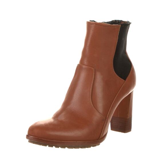 Ulla Johnson 6 Clement $645 Chelsea Boots Saddle Leather Pull On Ankle Brown 36 - Picture 3 of 7